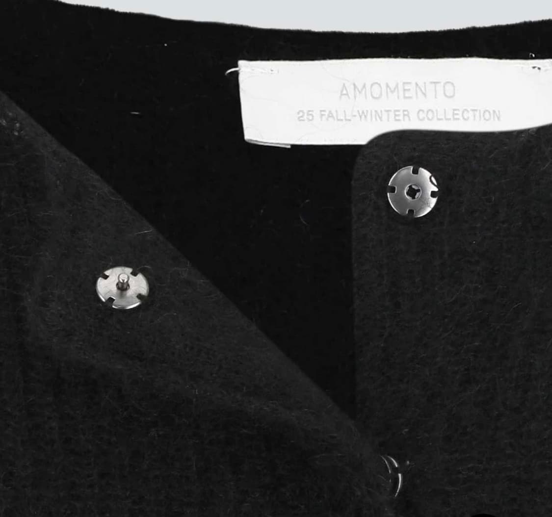 아모멘토 라운드 넥 쉬어 가디건 2사이즈 상품이미지3