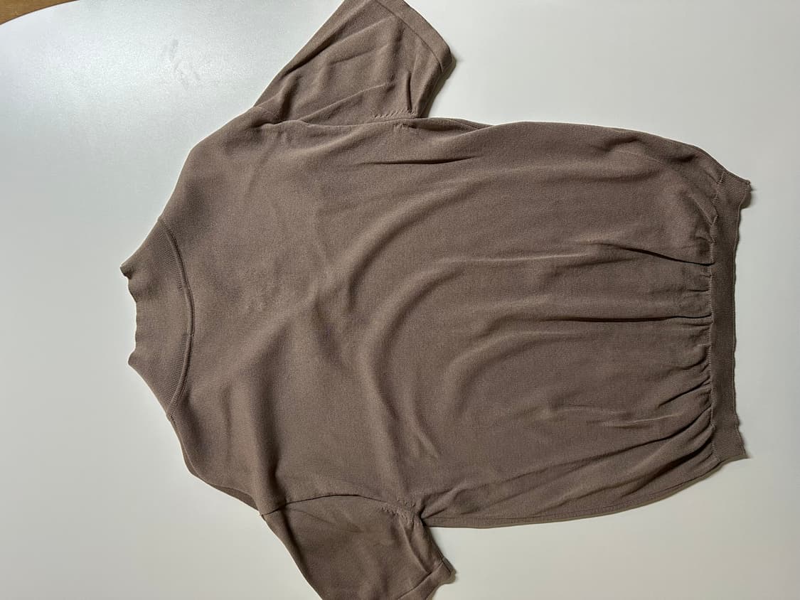 DRAW FIT 브라운 니트 탑 M사이즈 상품이미지3