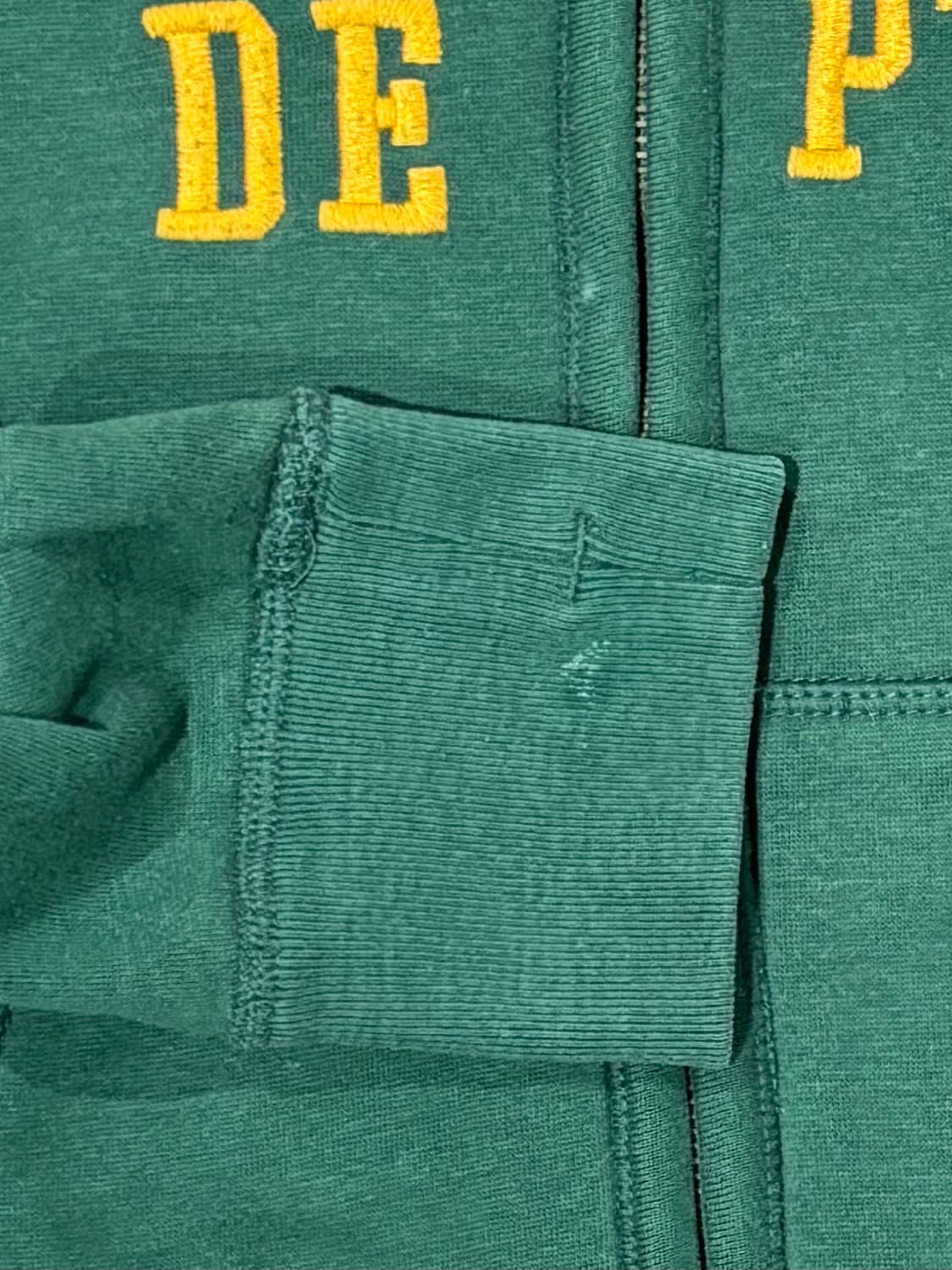 후아유 그린 빅로고 후드집업 상품이미지6