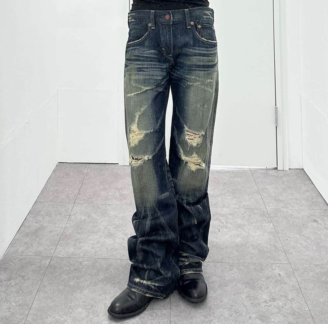 Edwin Blue Trip 503 Red Point Destroyed  상품이미지7