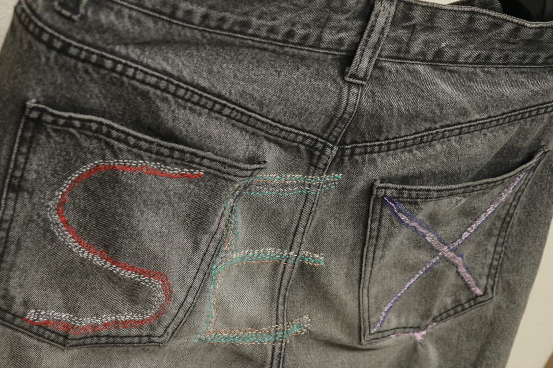 SEX자수팬츠 상품이미지1