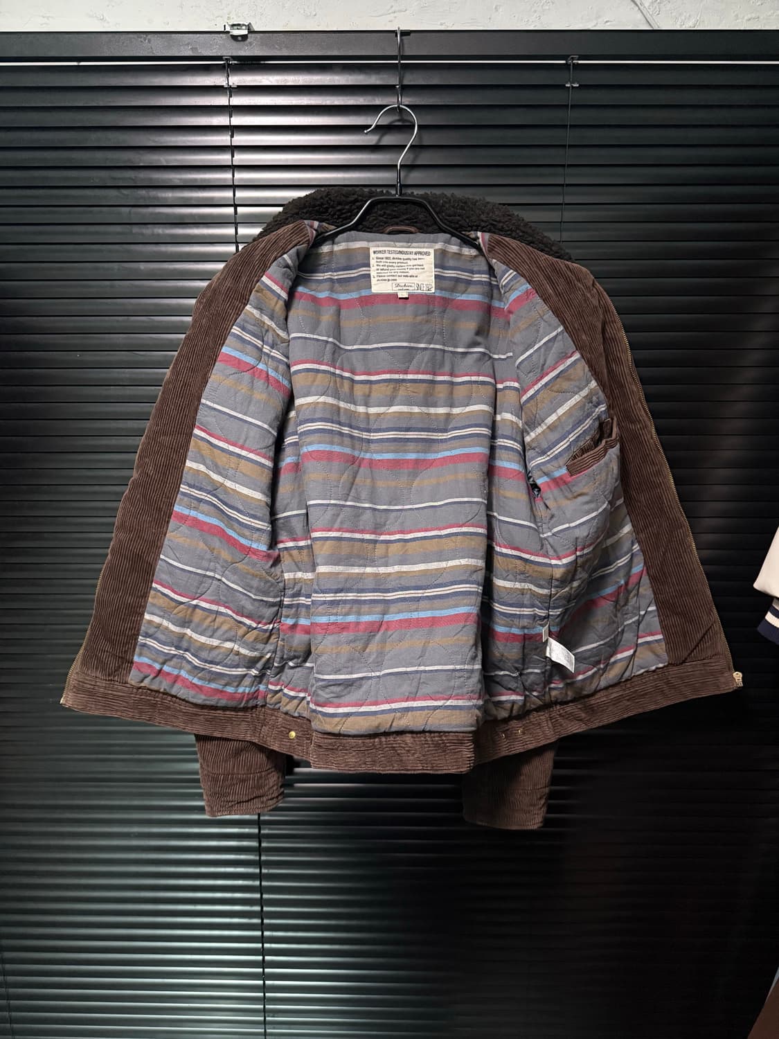 디키즈 브라운 갈색 양털 골덴 코듀로이 쉐르파 트러커 워크 자켓 웨스턴  상품이미지7