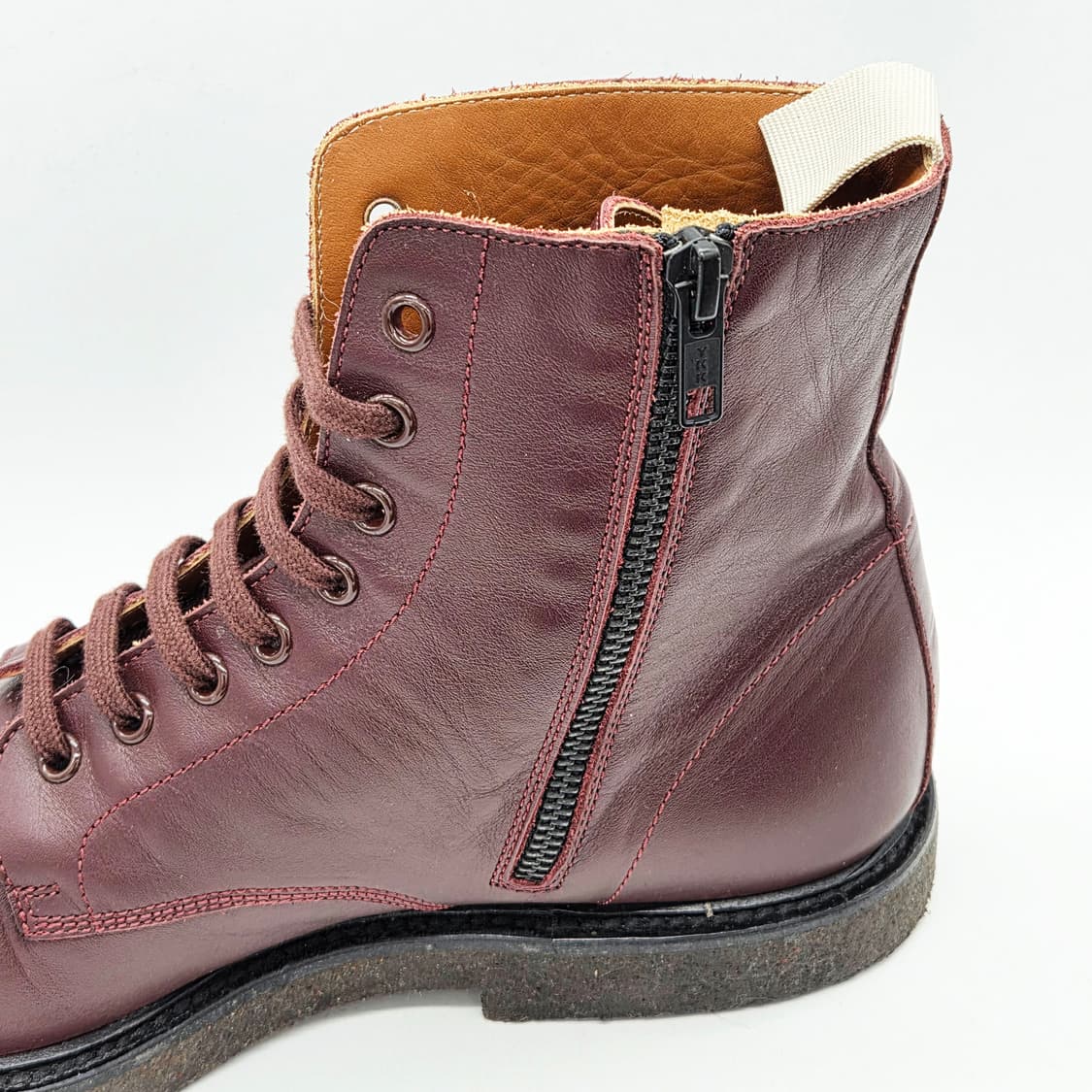 커먼프로젝트 ZIP 컴뱃부츠 버건디 (42) 상품이미지4