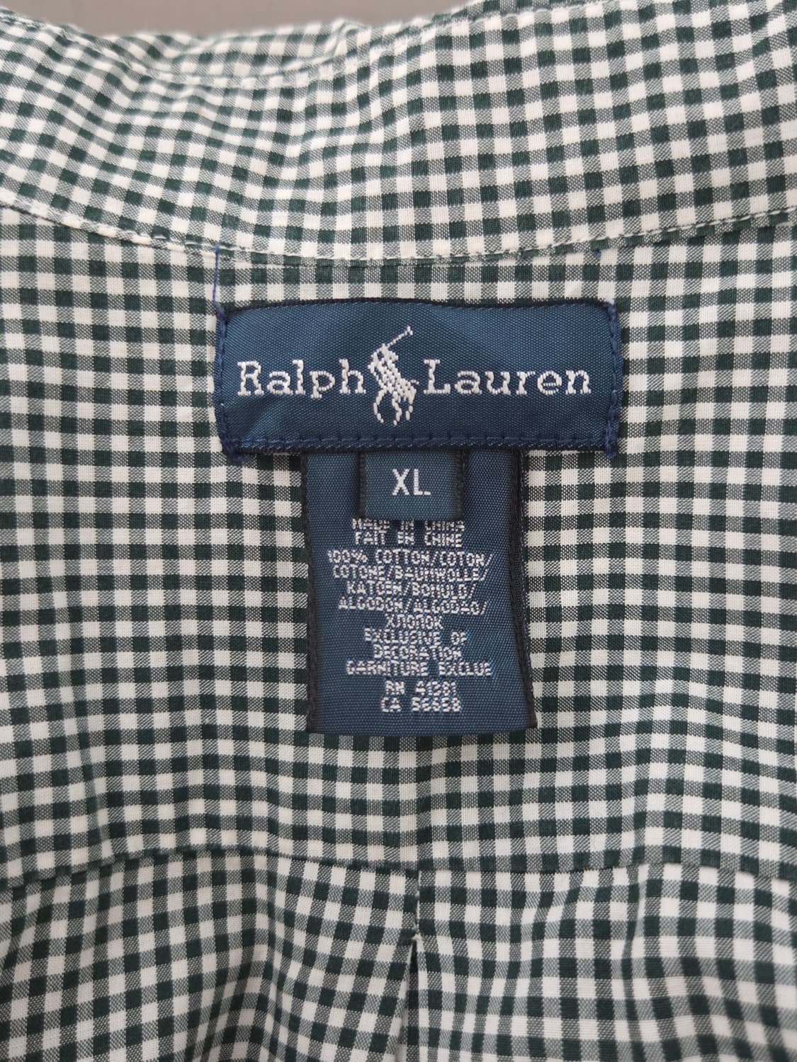 [폴로 랄프로렌] 코튼 깅엄 체크 버튼다운 셔츠 | 00149 상품이미지3