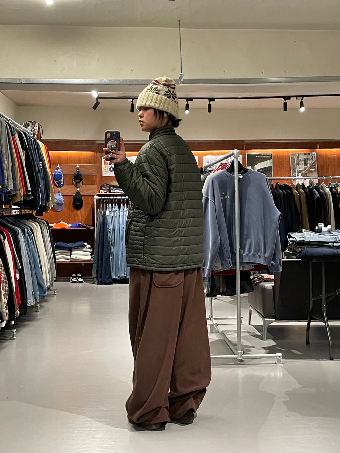 빈티지 경량패딩   상품이미지5