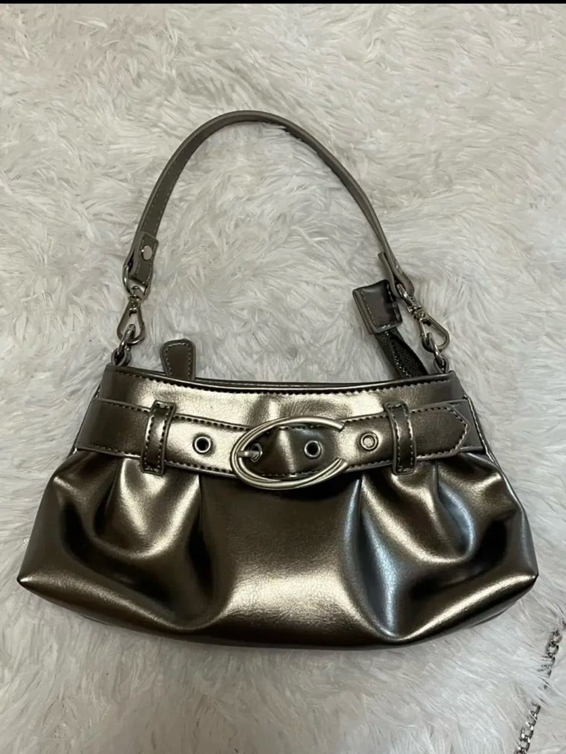 큐리티 호보백 미니 실버 상품이미지4