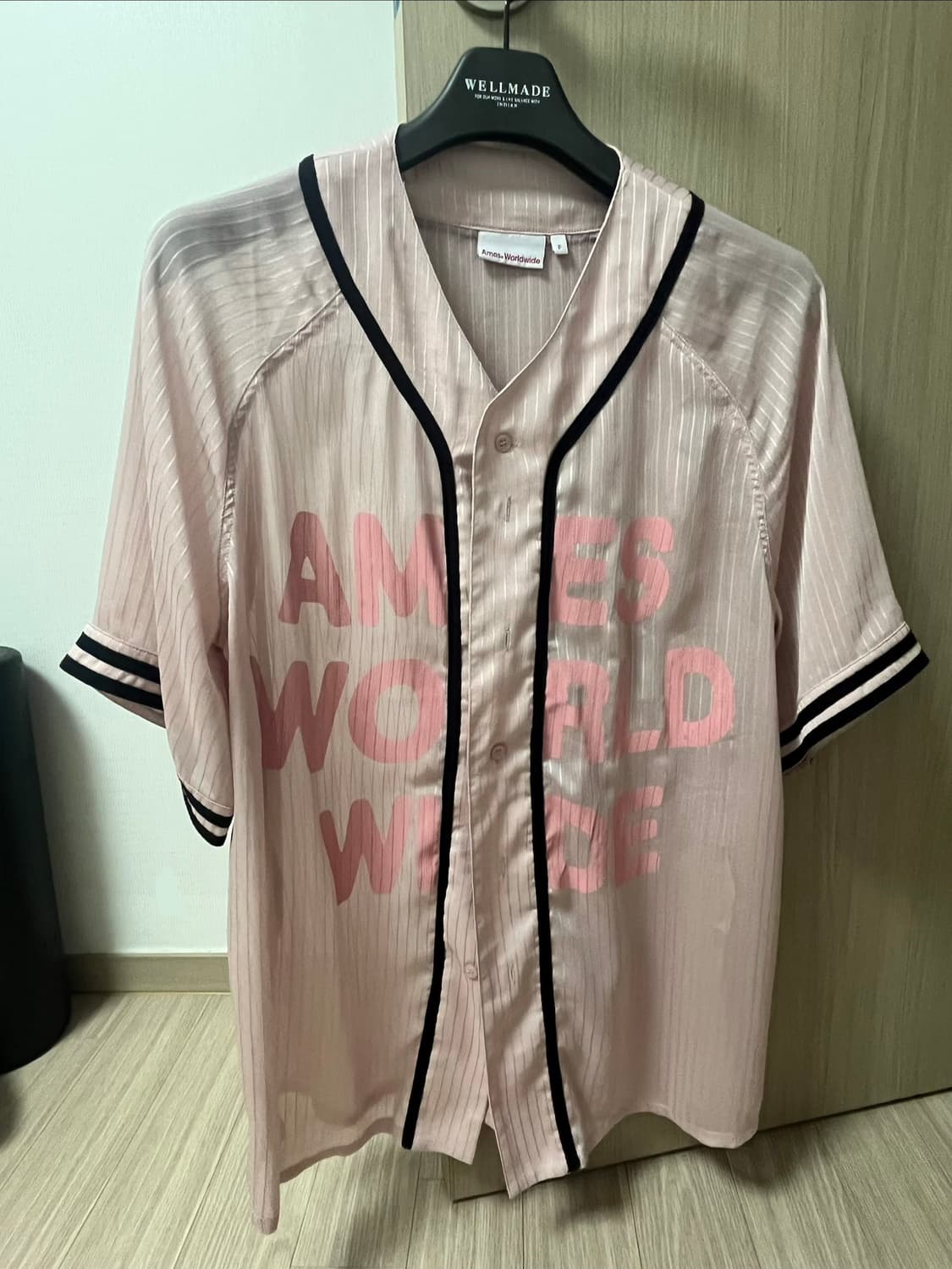 아메스월드와이드 MESH BASEBALL JACKET PINK 상품이미지7