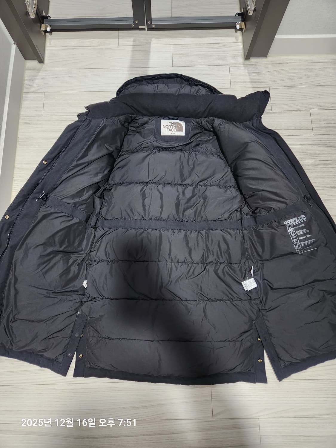 노스페이스 롱패딩 90M사이즈 블랙 상품이미지1