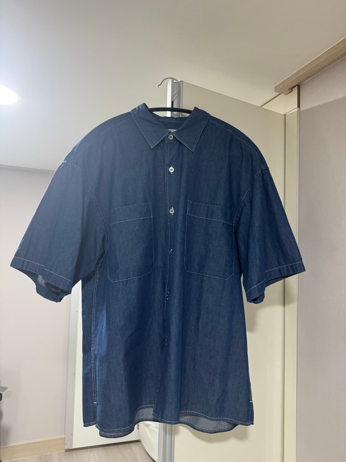 어나더오피스 인디고 데님셔츠 01 상품이미지1