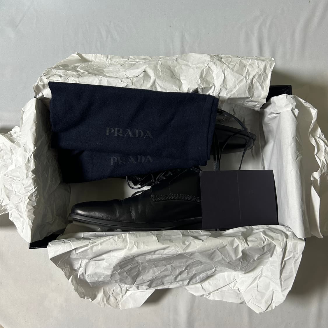 Prada classic semi square toe derby 상품이미지6