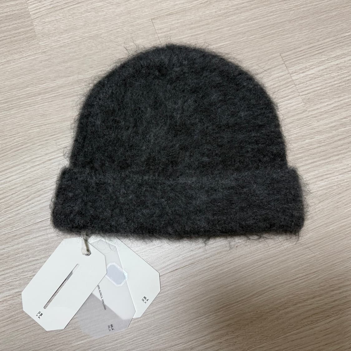 자라 X SR_A 로고 비니 그레이 새상품 상품이미지7