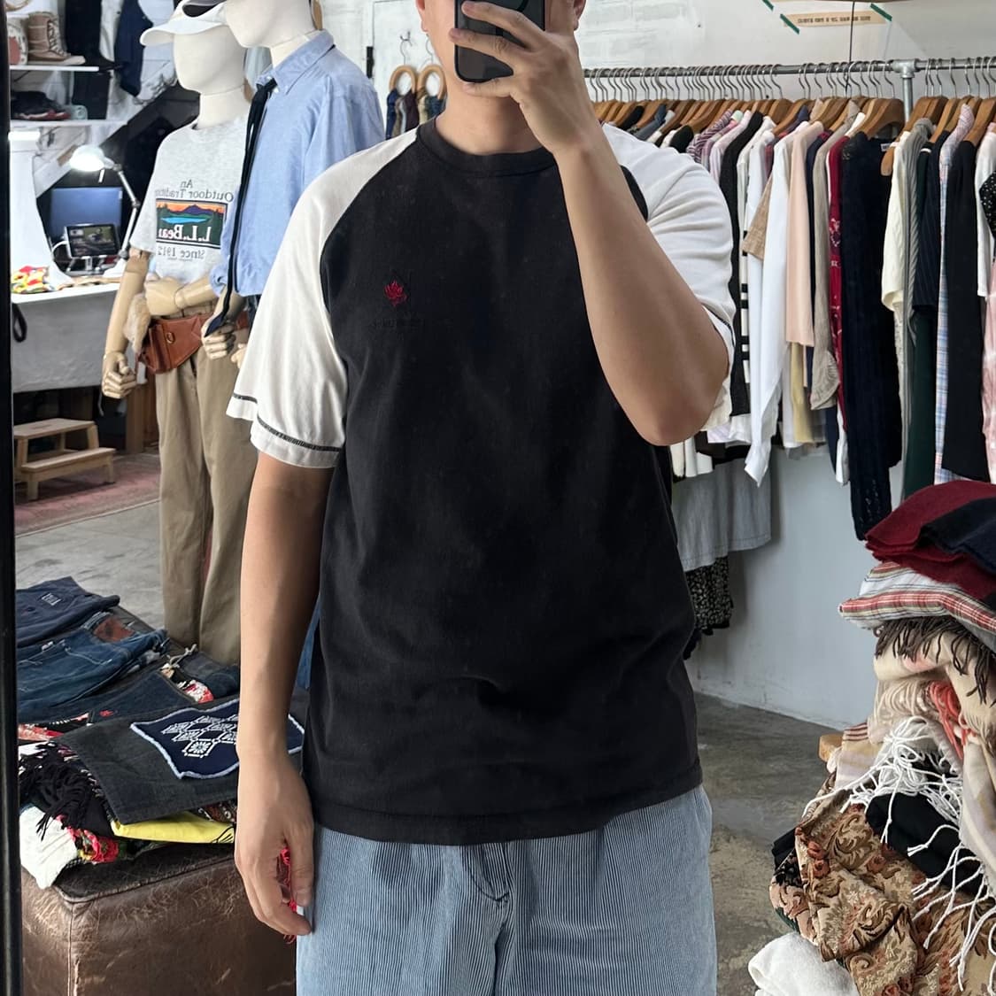 (착용컷) KENZO JEANS 자수 반팔 티셔츠 (남성용 100) 상품이미지4