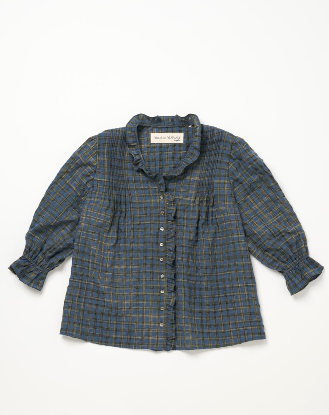 Viaplain 체크 블라우스 상품이미지1