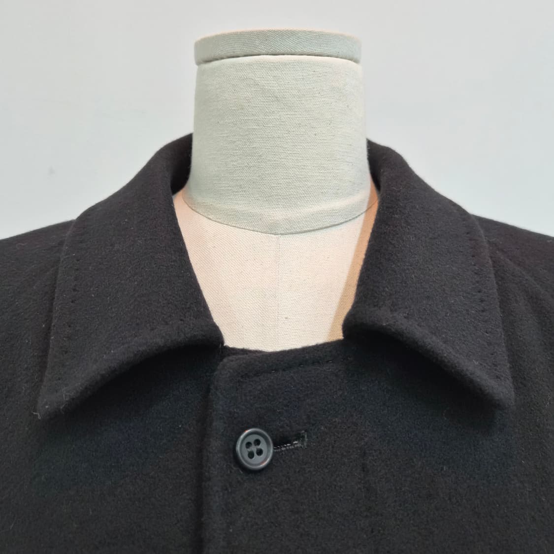 캐시미어100% 레글런 블랙 롱코트 상품이미지2