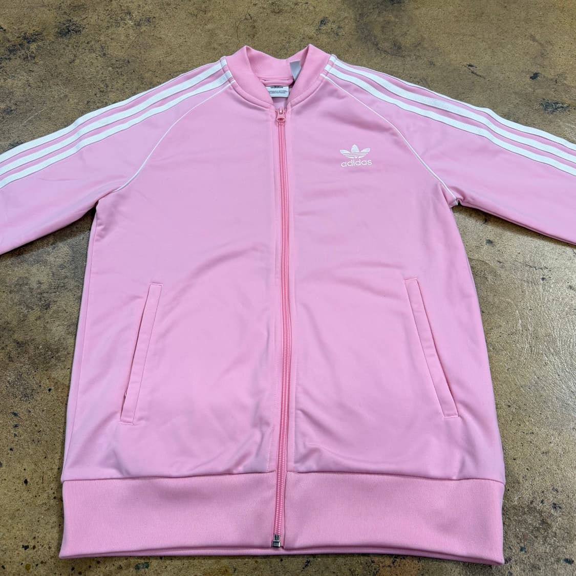 아디다스 연 핑크 슈퍼스타 져지 트랙탑 160 상품이미지3