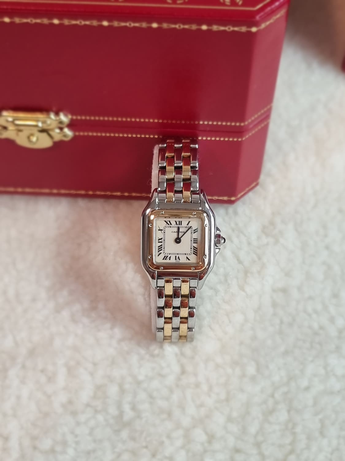 까르띠에 팬더 18K 두줄 콤비 SM 쿼츠 여성시계 상품이미지3