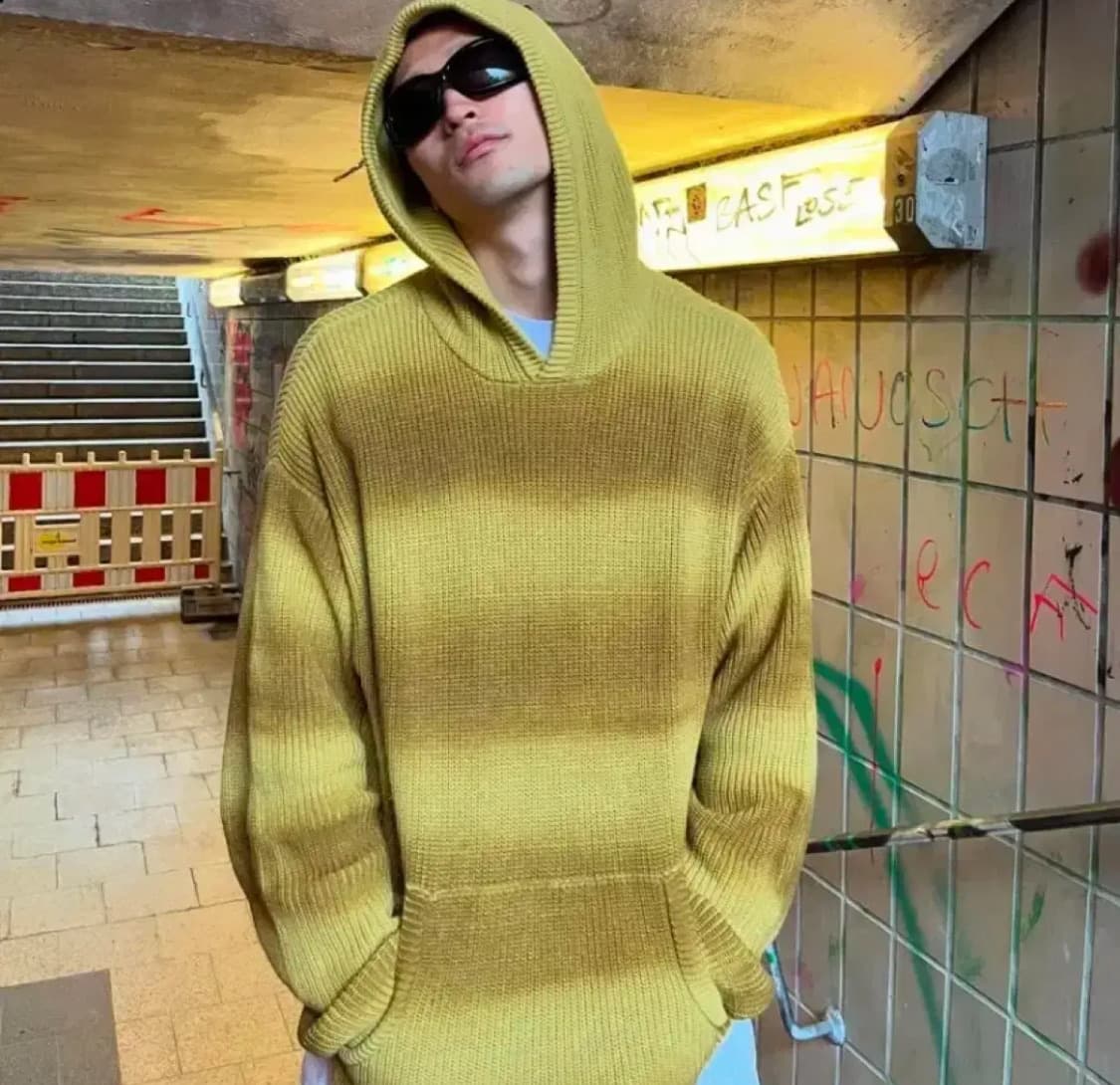 (XL) 스투시 스프레이 다이드 탄 후드  상품이미지6