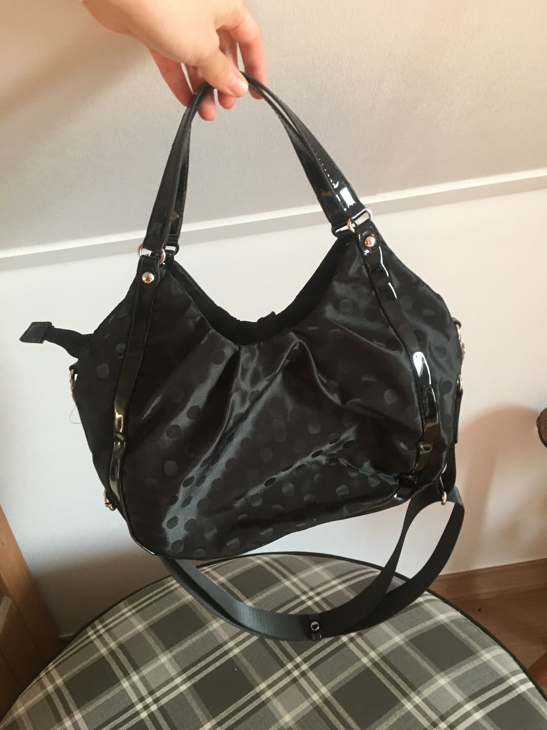 Y'saccs 요지 야마모토 도트 토트백 크로스백 상품이미지2