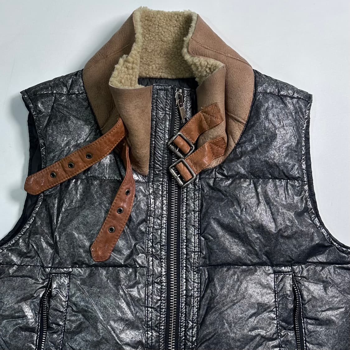 디젤 나일론 글로시 다운 베스트  상품이미지2