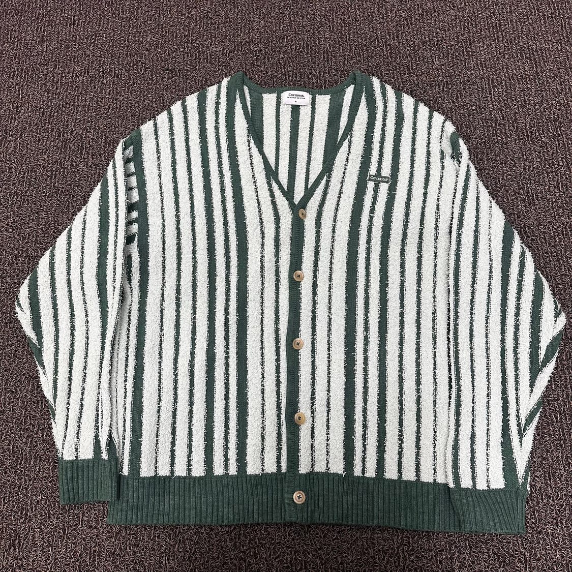 커버낫 버티컬 스트라이프 가디건 105(XL) 상품이미지1