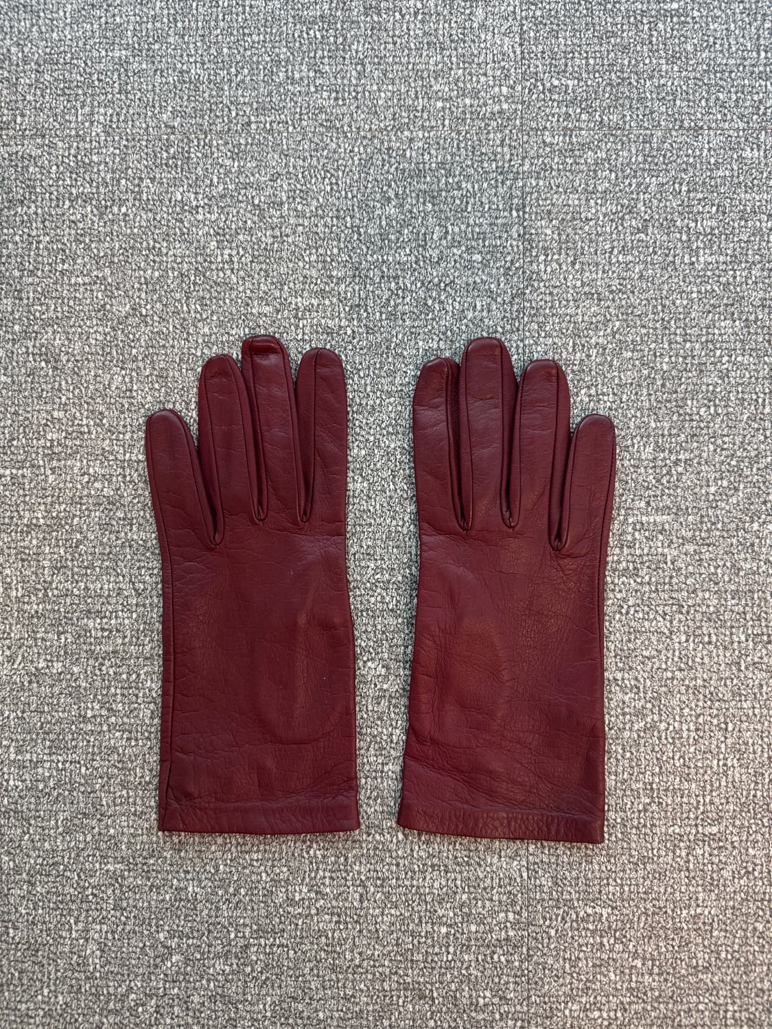 드리스 반 노튼 레더 글러브 버건디 L  상품이미지1