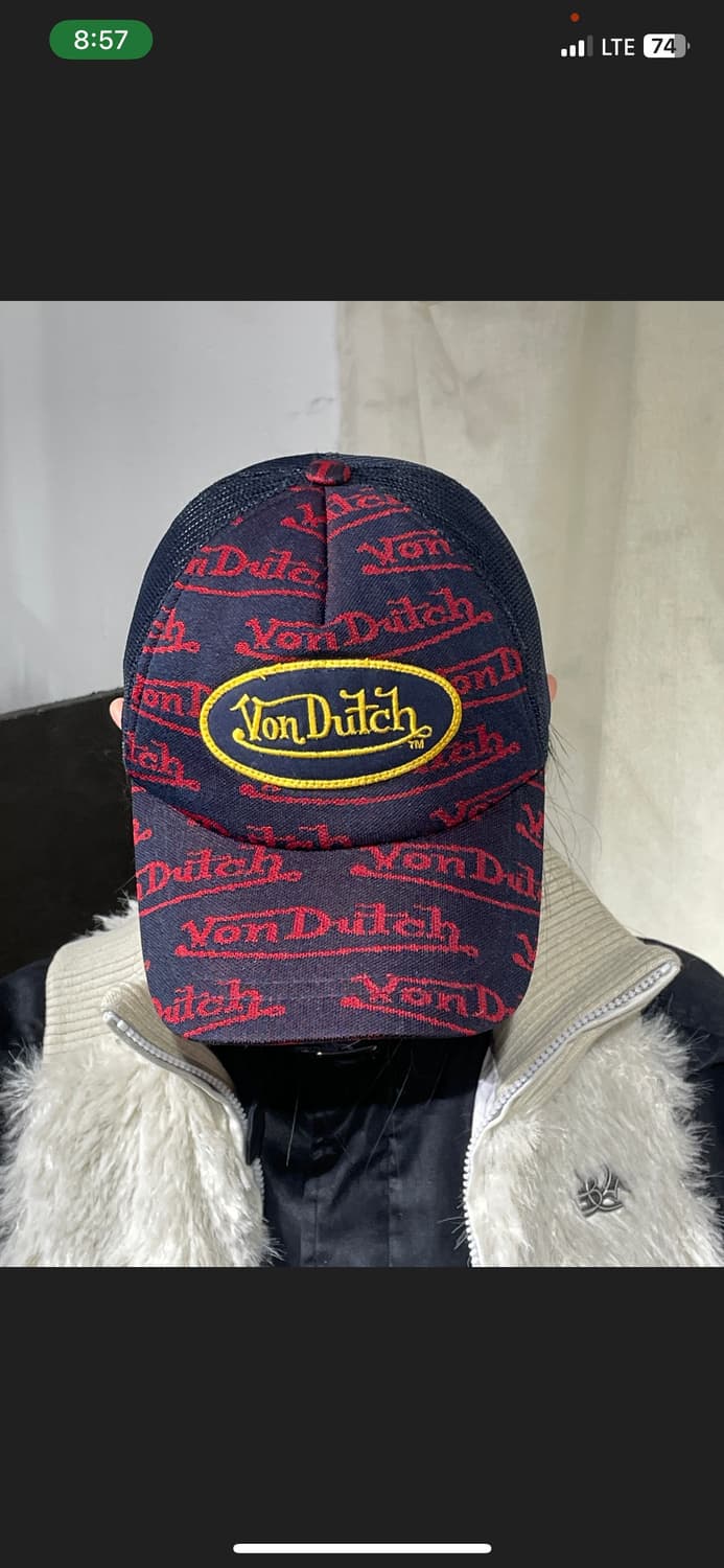 본더치 패치 스펠아웃 패턴 매쉬 볼캡 모자  상품이미지1