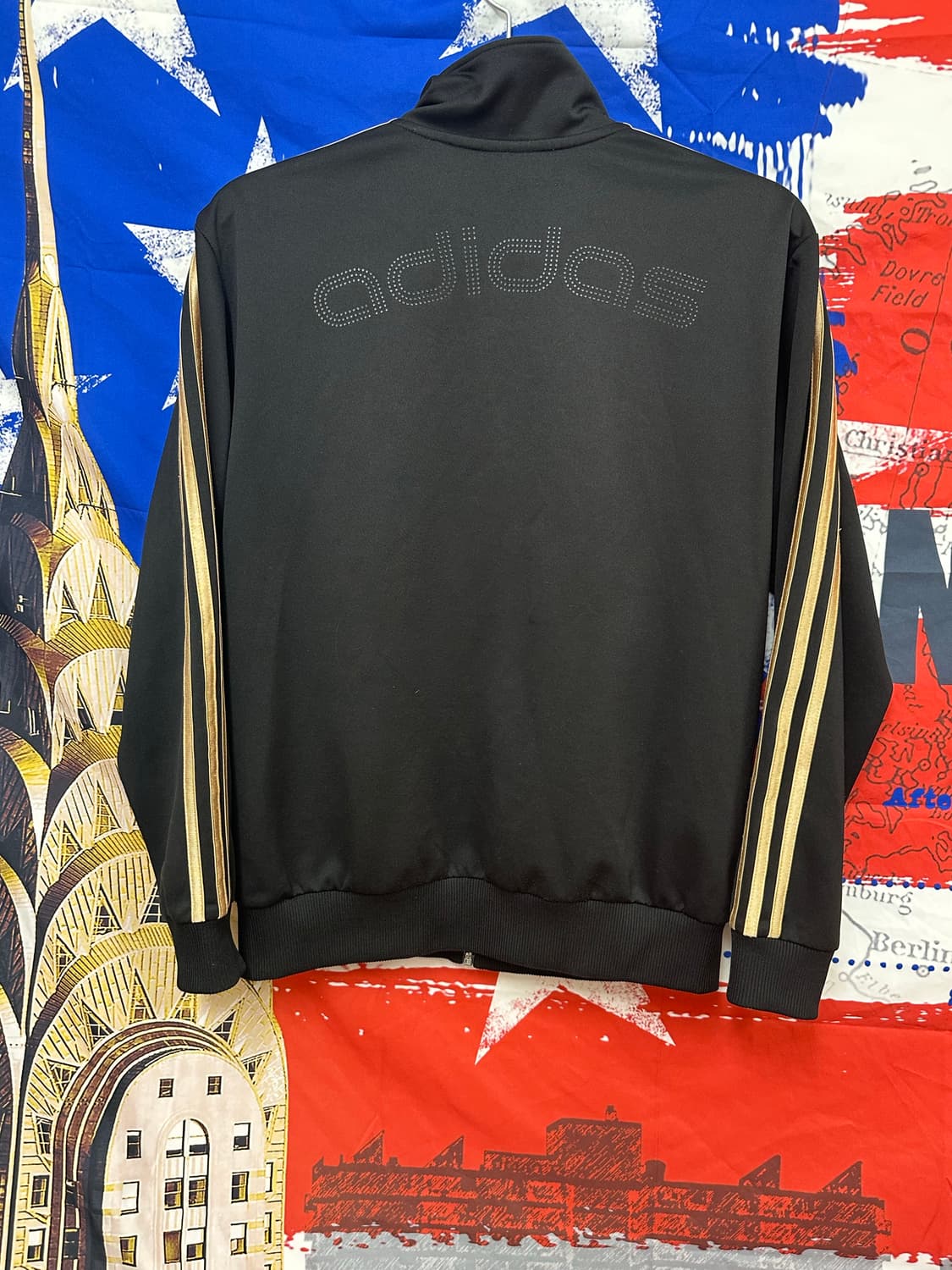 s급 아디다스 검골드 빈티지 져지트랙탑 L100 상품이미지5