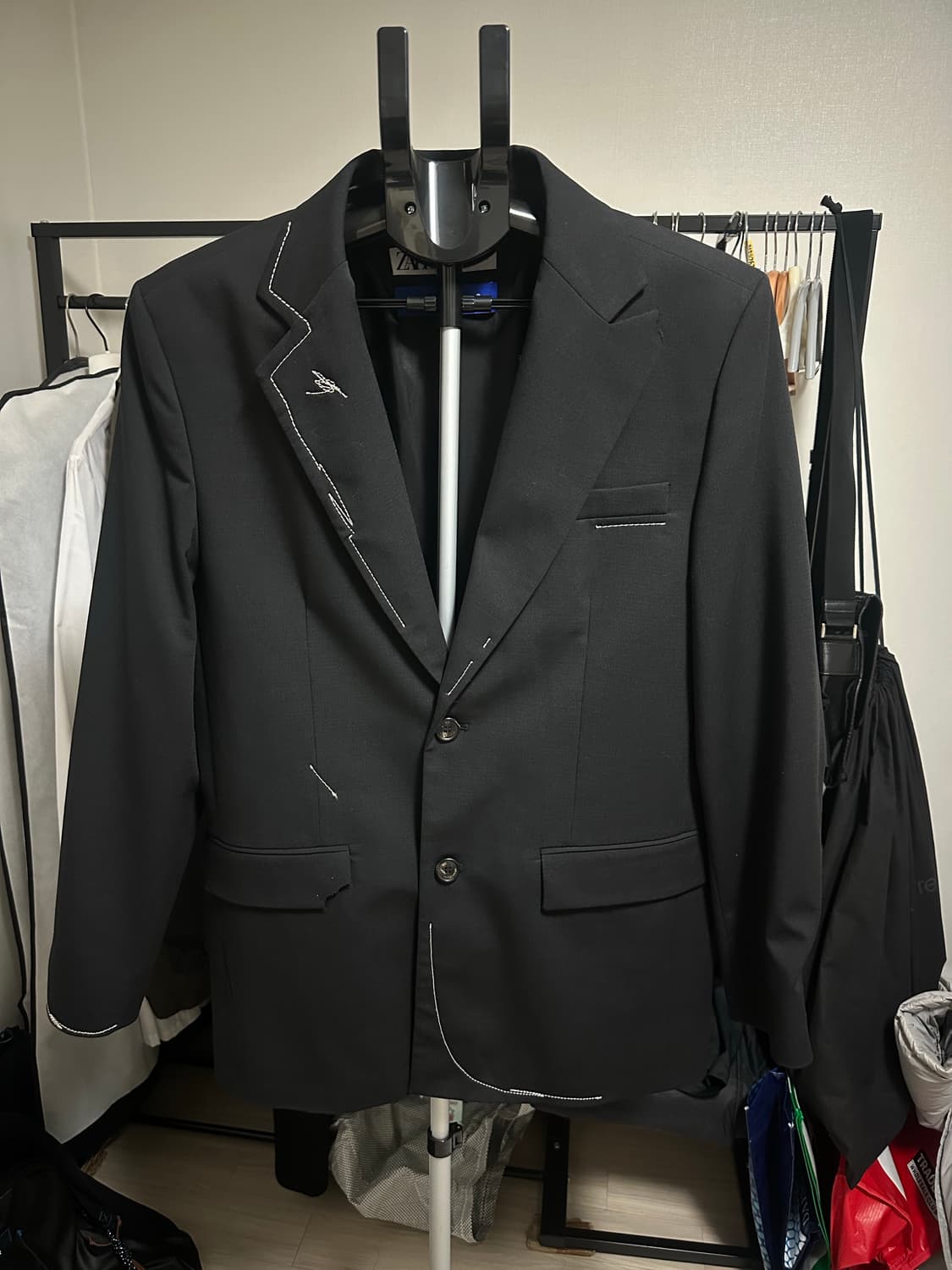 자라 아더에러 스티치 오버사이즈 블레이저 상품이미지1