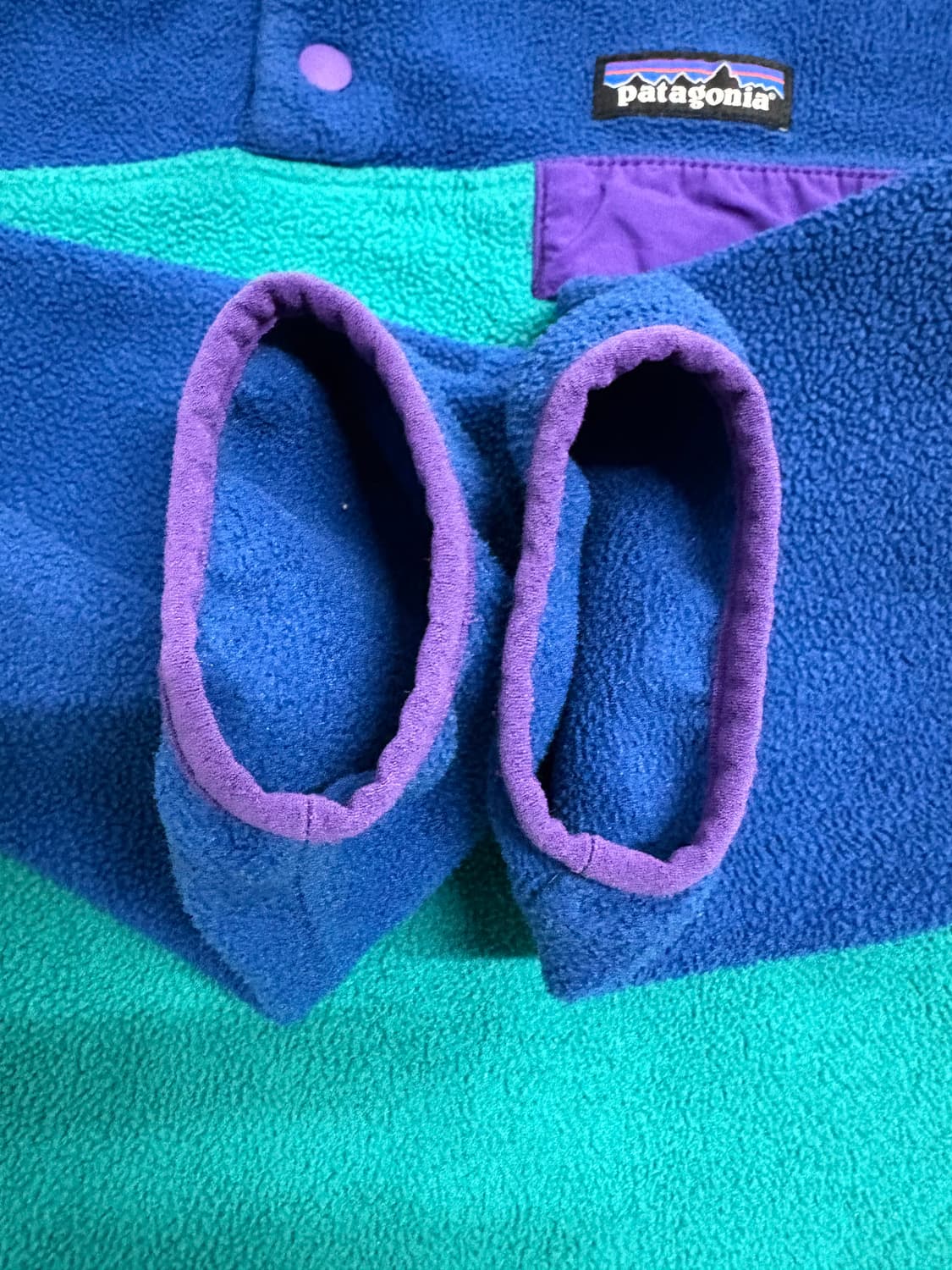 빈티지 파타고니아 신칠라 스냅티 블루/그린 멘즈S 상품이미지3