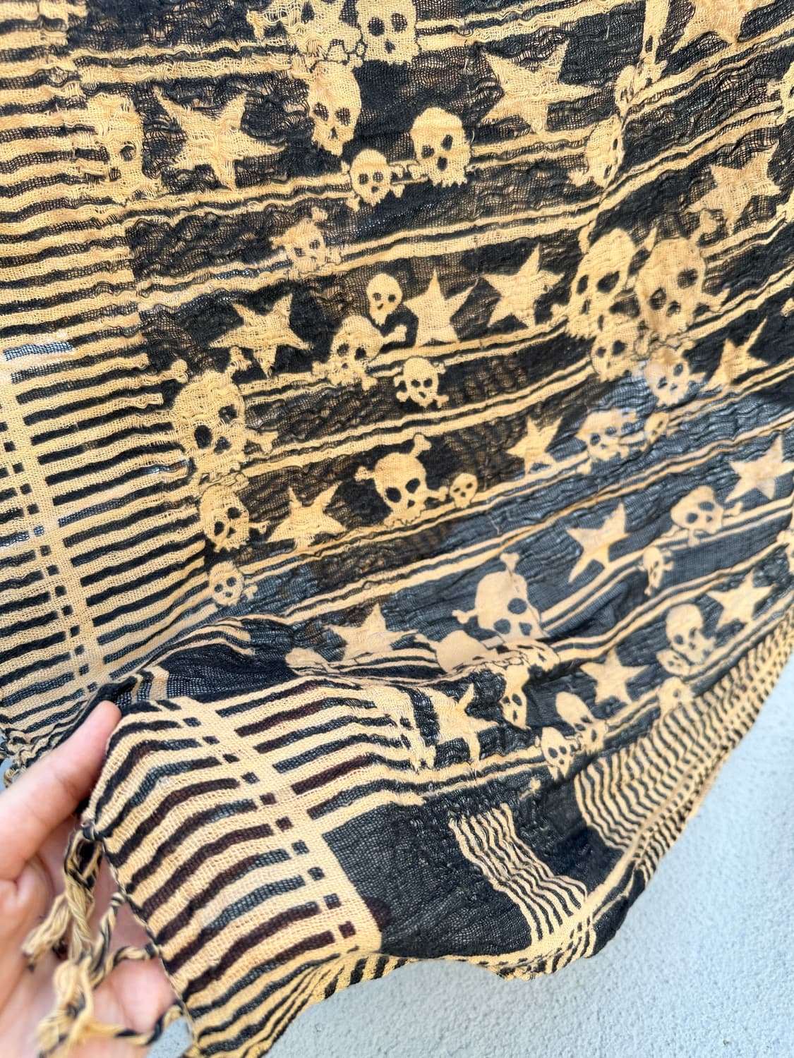 NONE skull scarf 상품이미지4