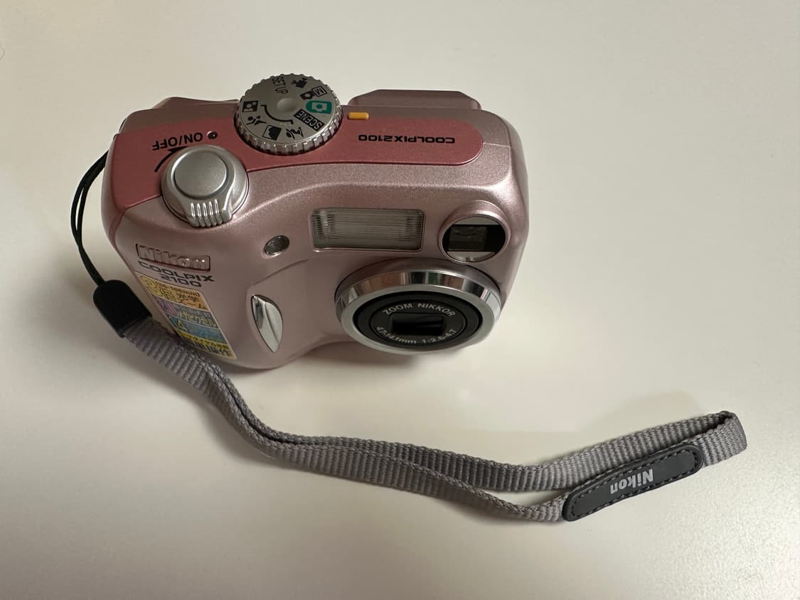 [작례O] 풀박스 S급 희귀 핑크 쿨픽스2100 사쿠라디카 빈티지디카 상품이미지3