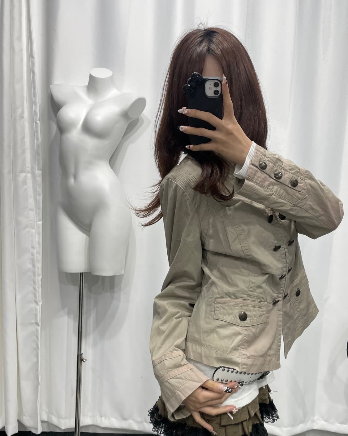 🎸베이지 버튼 자켓🎸 상품이미지1