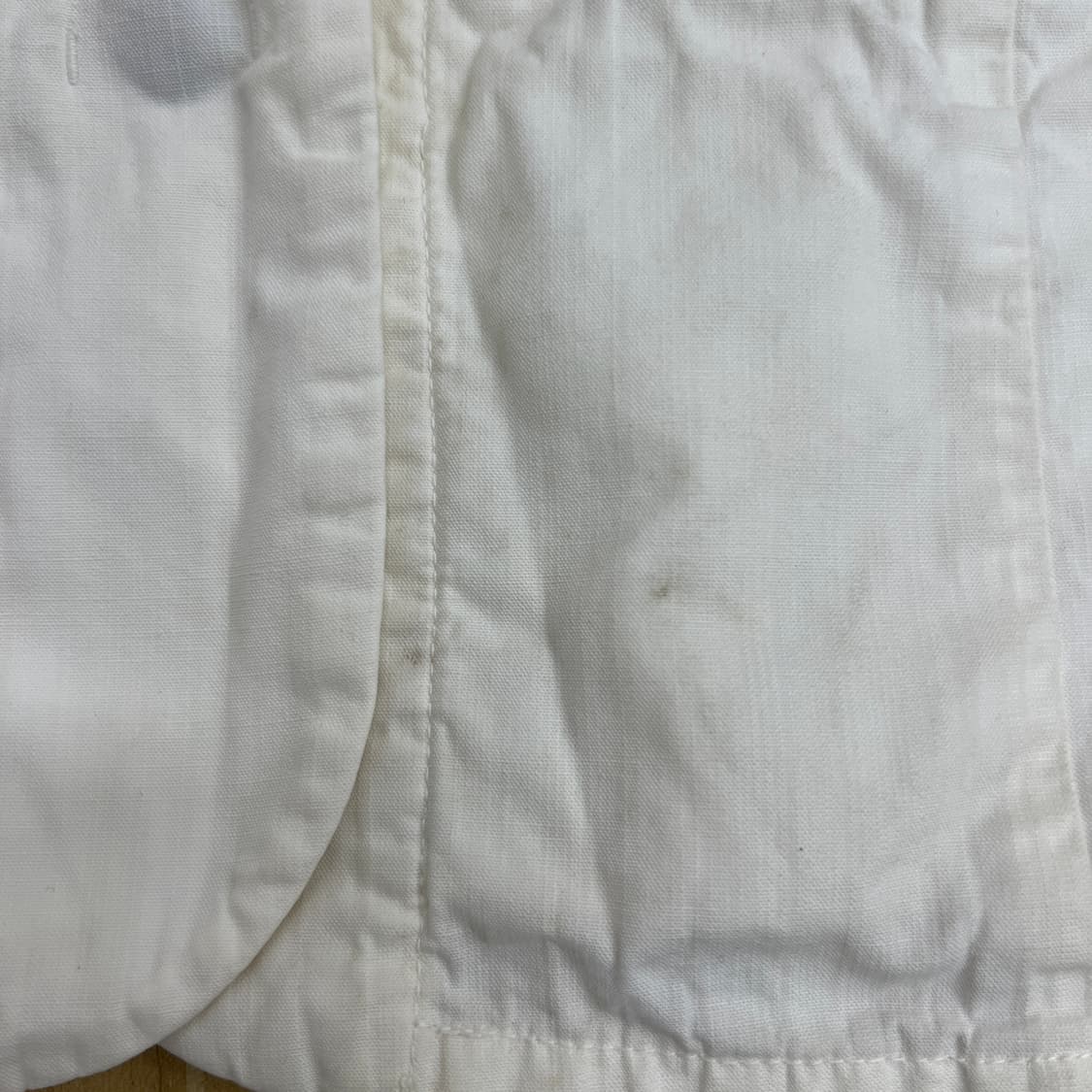 04ss 마틴 마르지엘라 화이트 컷오프 노카라 워크 자켓 40 상품이미지10