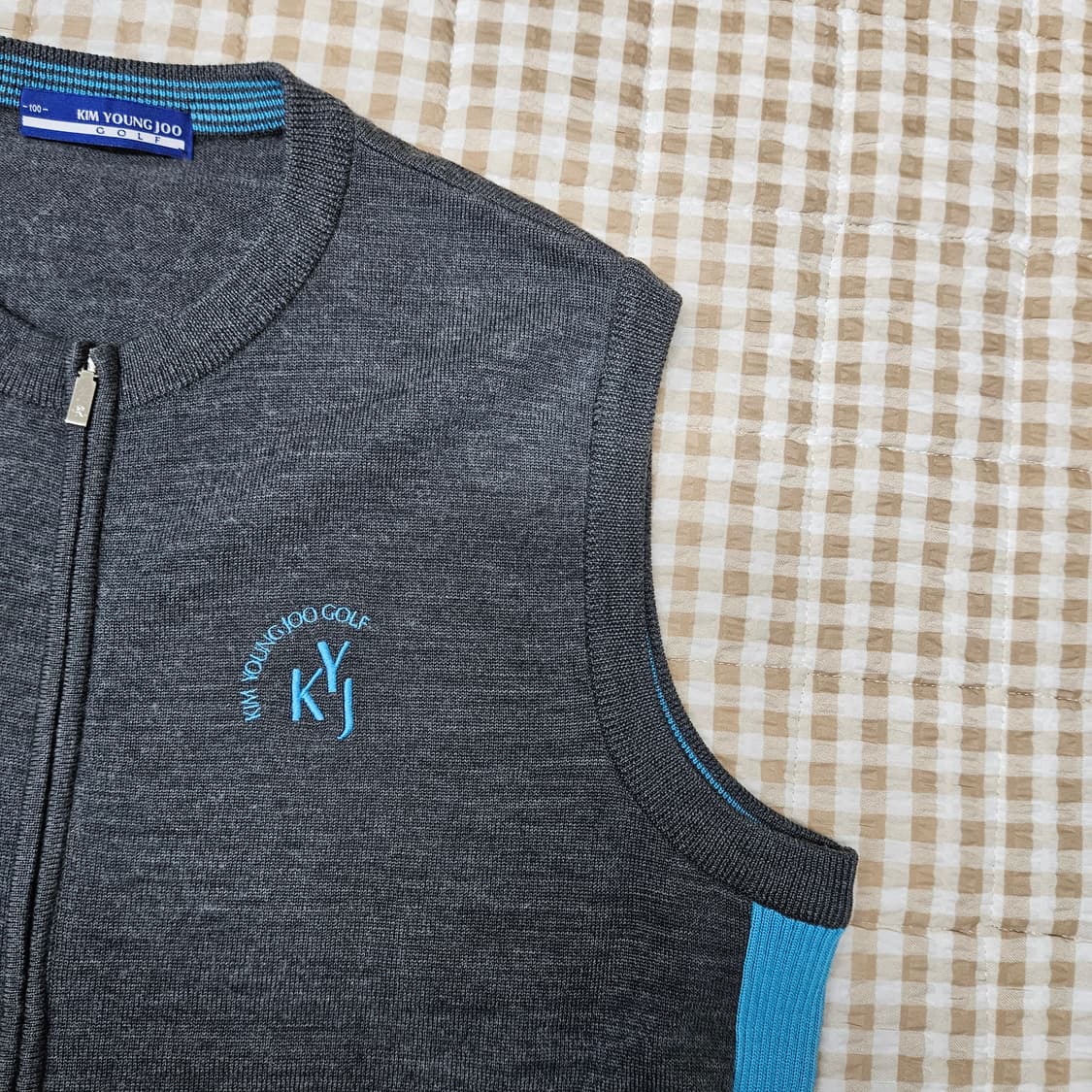 김영주 골프 집업 조끼 남자100 상품이미지3