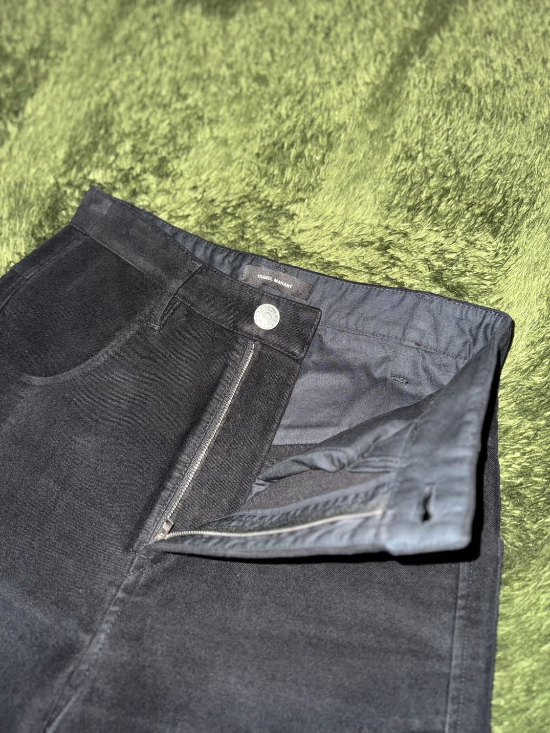[EU 36] Isabel Marant 이자벨마랑 텍스쳐드 팬츠 블랙 상품이미지3