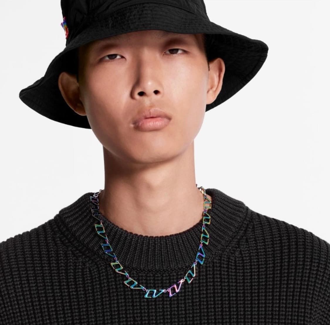 [OS] 루이비통 2054 컬렉션라인 레인보우 체인 목걸이 상품이미지1