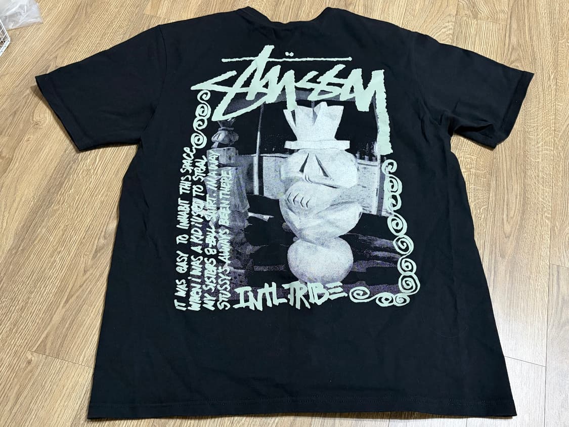 정품) 스투시 Stussy LANDIN TEE 블랙 M사이즈 상품이미지3