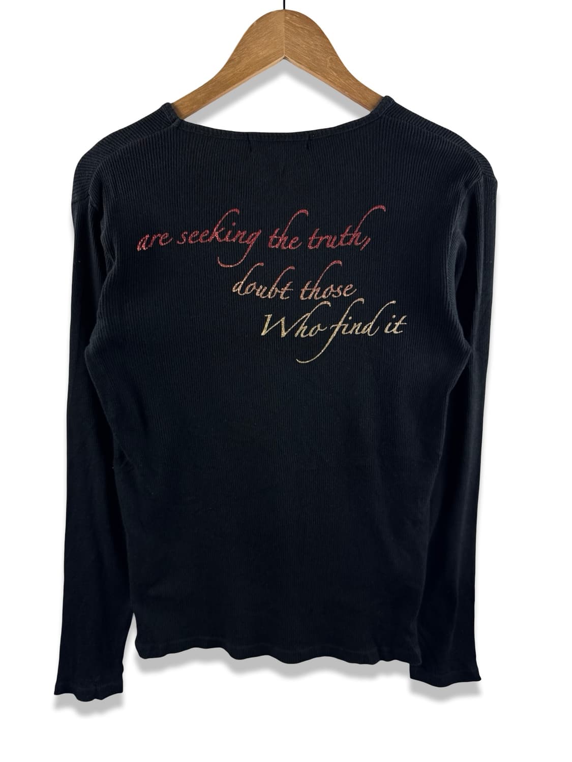 JPN Y2K 레터링 글리터 롱슬리브2729 상품이미지2