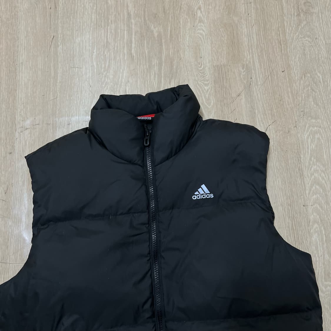 아디다스 로고 덕다운 패딩조끼 M/95  상품이미지2