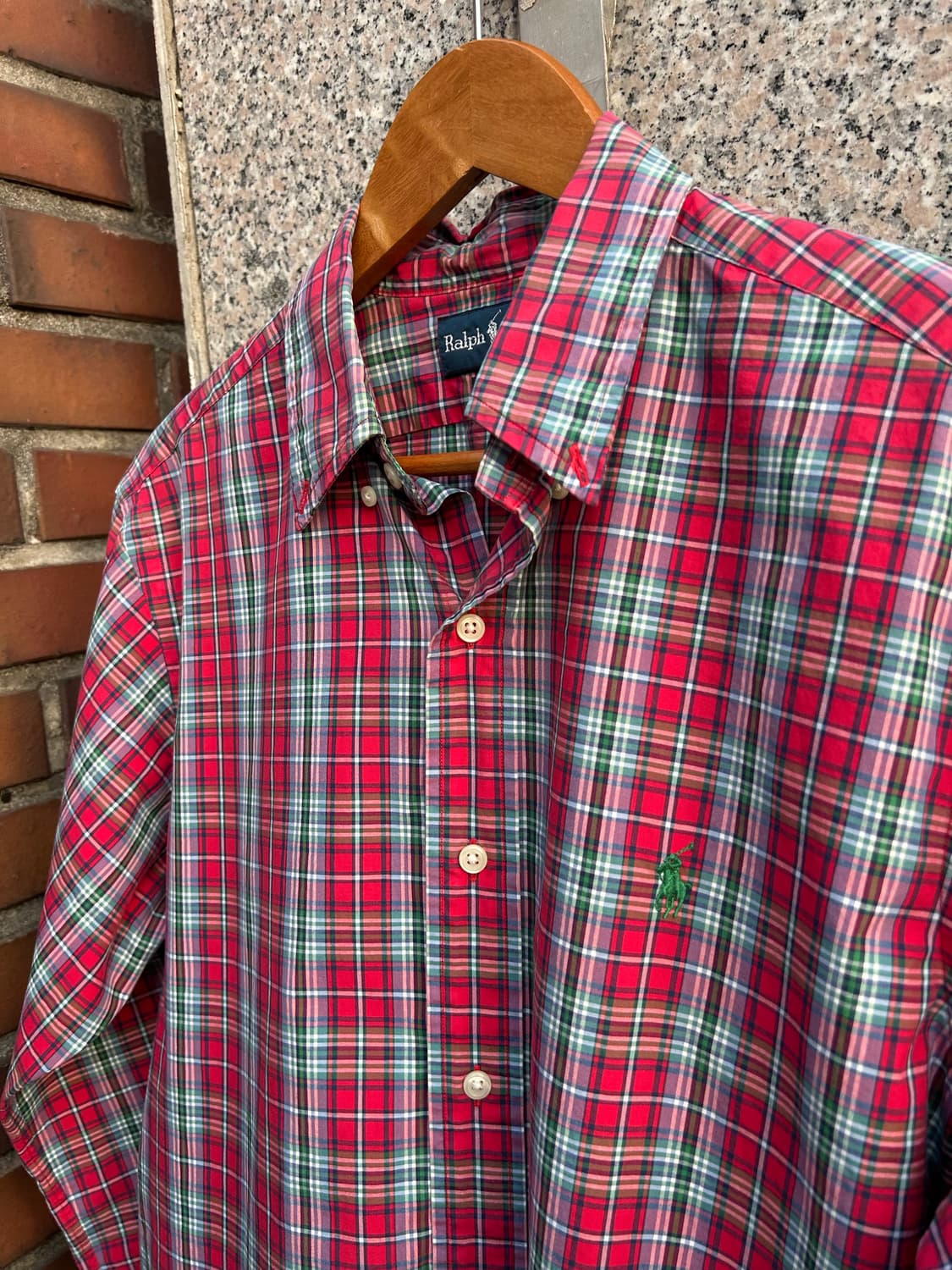 90‘s 폴로 타탄체크셔츠  상품이미지2