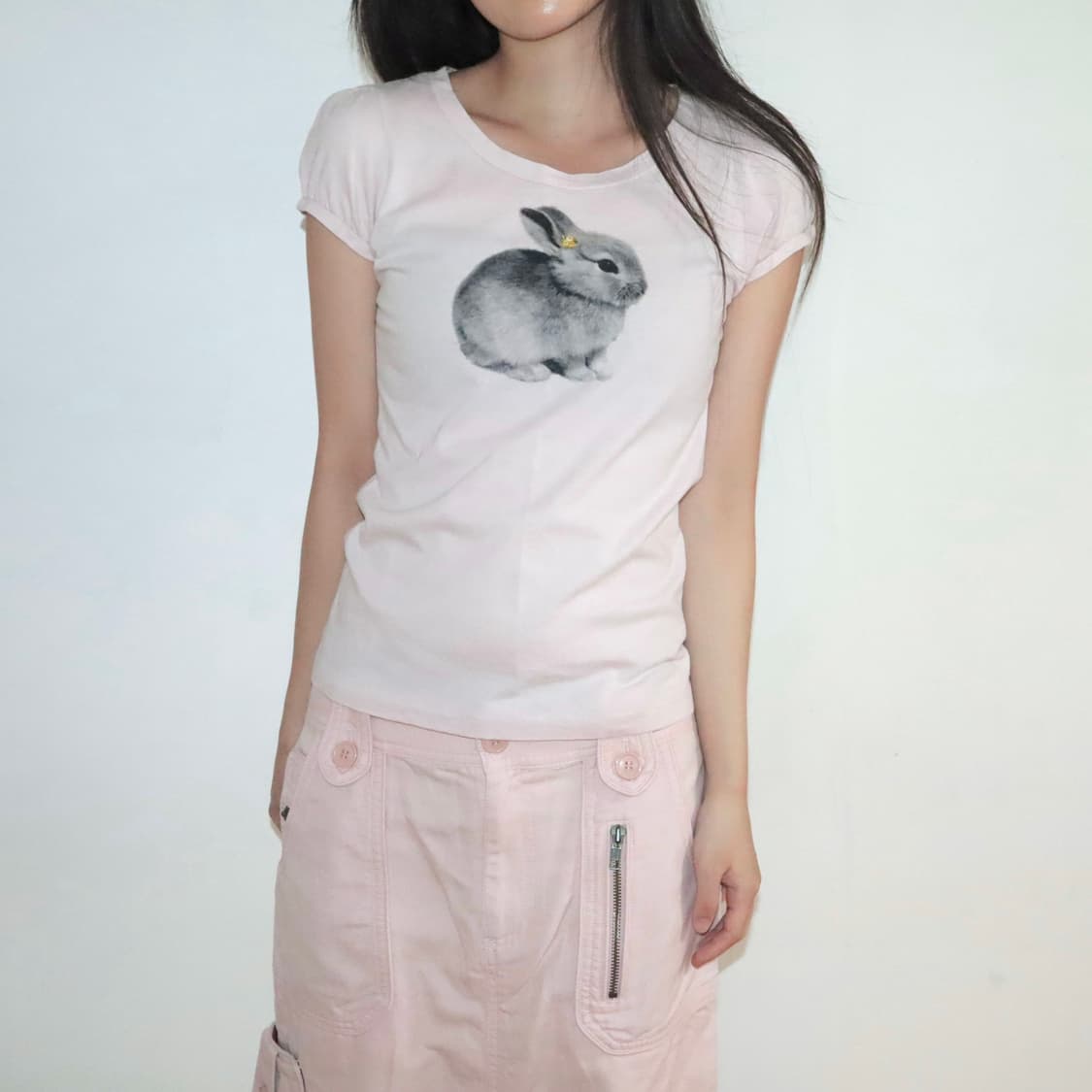 Cutie bunny 🐇 baby pink tee 상품이미지7