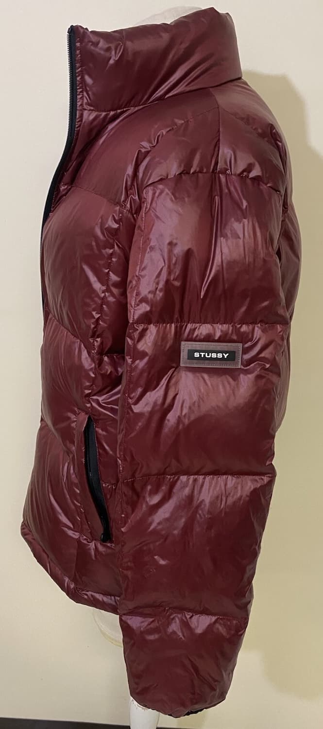스투시 다운 패딩자켓 와인 레드 상품이미지2