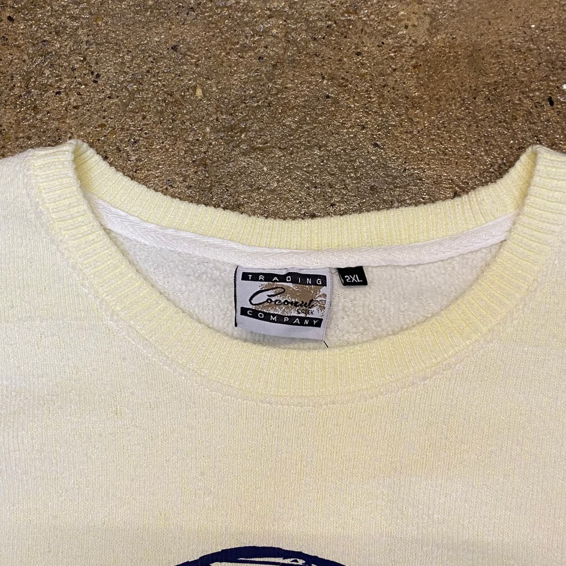 미국 빈티지 비치 프린팅 니트 맨투맨 상품이미지7