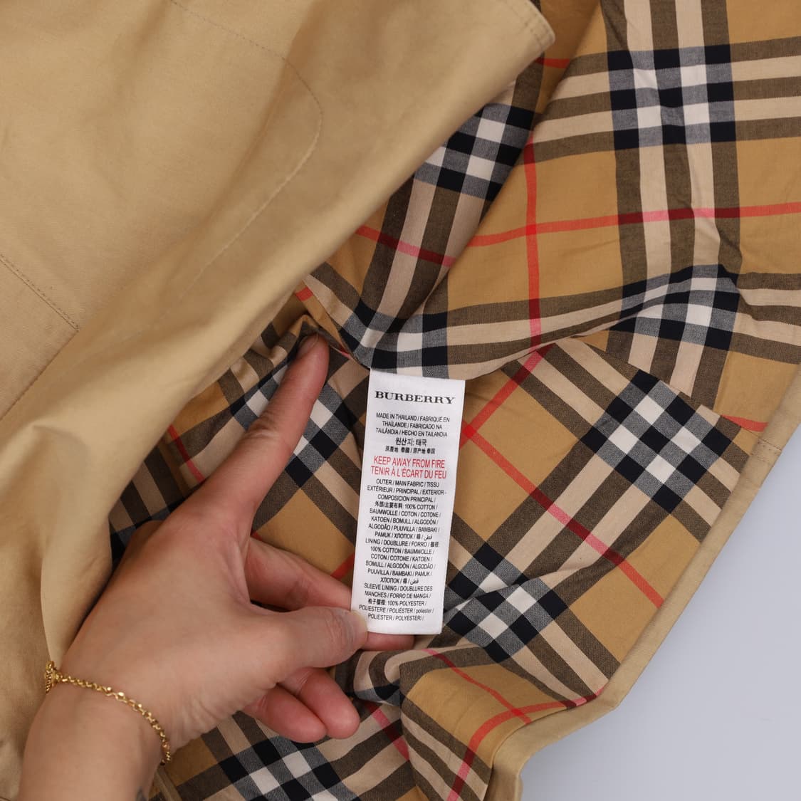 6Y 버버리 키즈 트렌치코트(썬페이드) 0306H1 상품이미지5