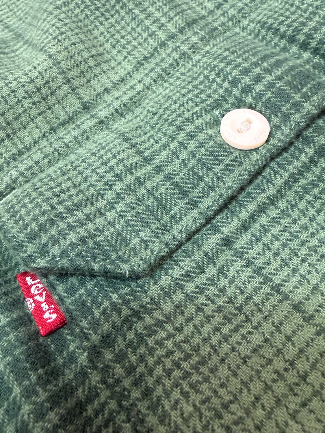 리바이스 플란넬 셔츠 L 그린 상품이미지4