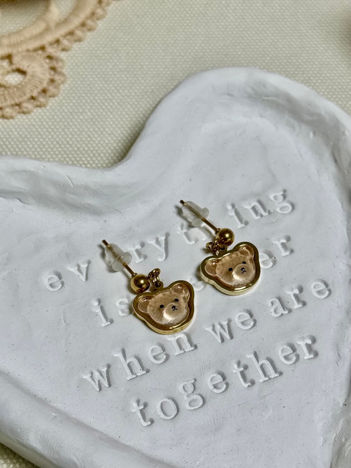 테디베어는 사랑이죠🐻️❤️ 테디베어 귀걸이🧸🧡 상품이미지6