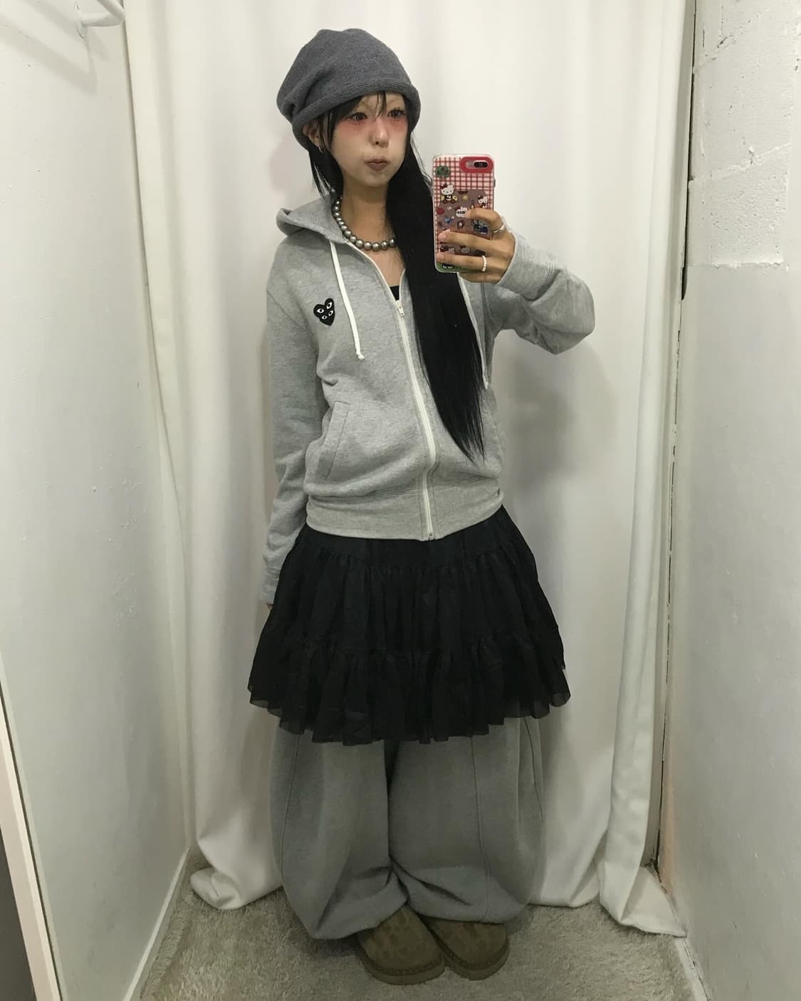 Comme Des Garcons Double Heart 후드집업 상품이미지2