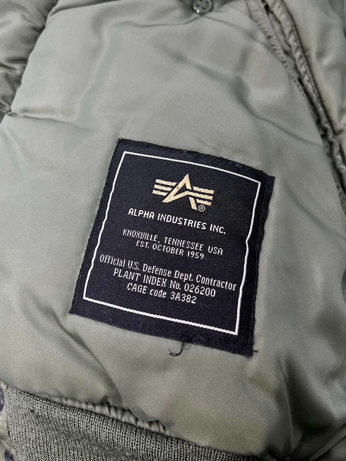 알파인더스트리 세이지 그린 n-2b 쇼트 웨이스트 파카 퍼 자켓 상품이미지9