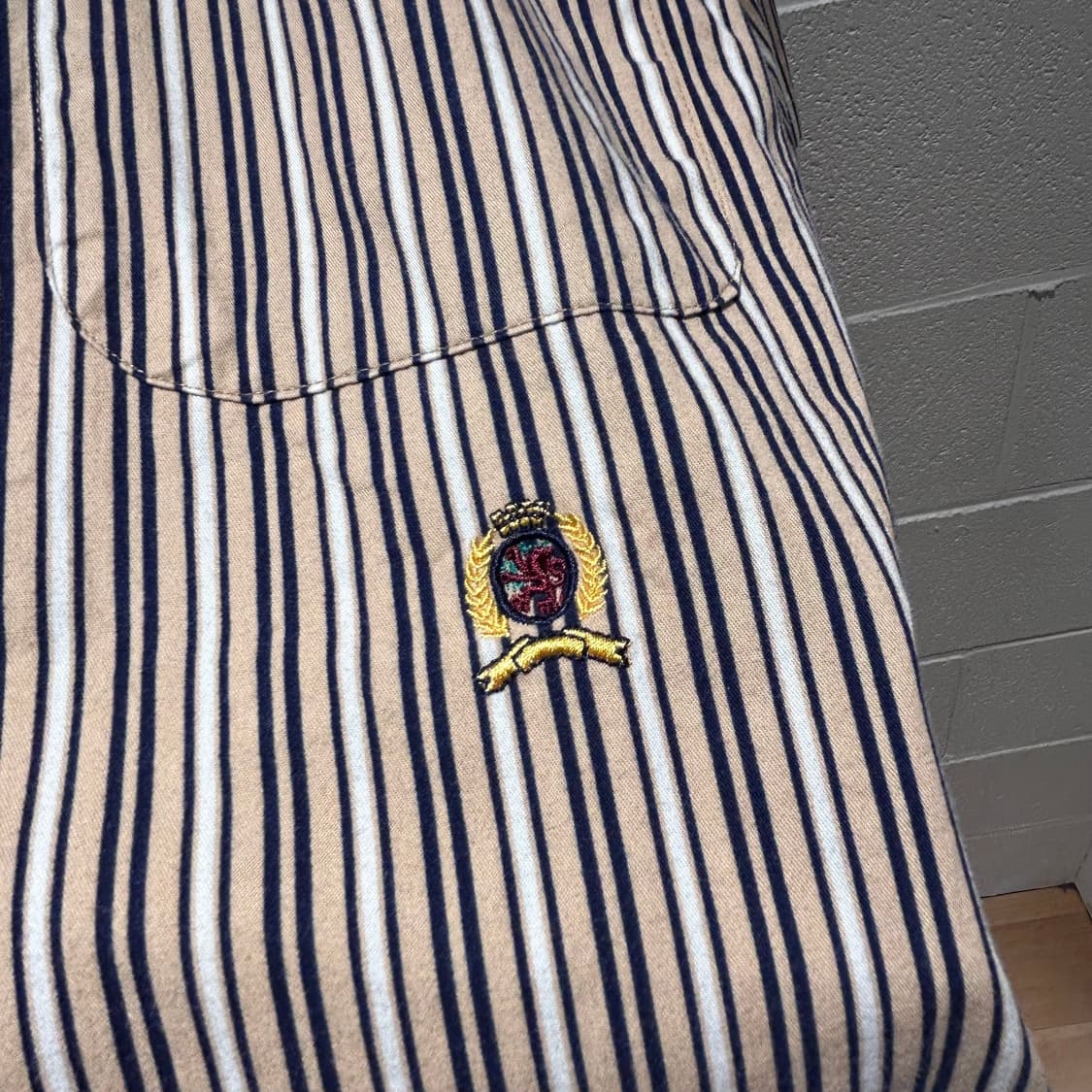 Tommy Hilfiger Logo Stripe Shirts 상품이미지5