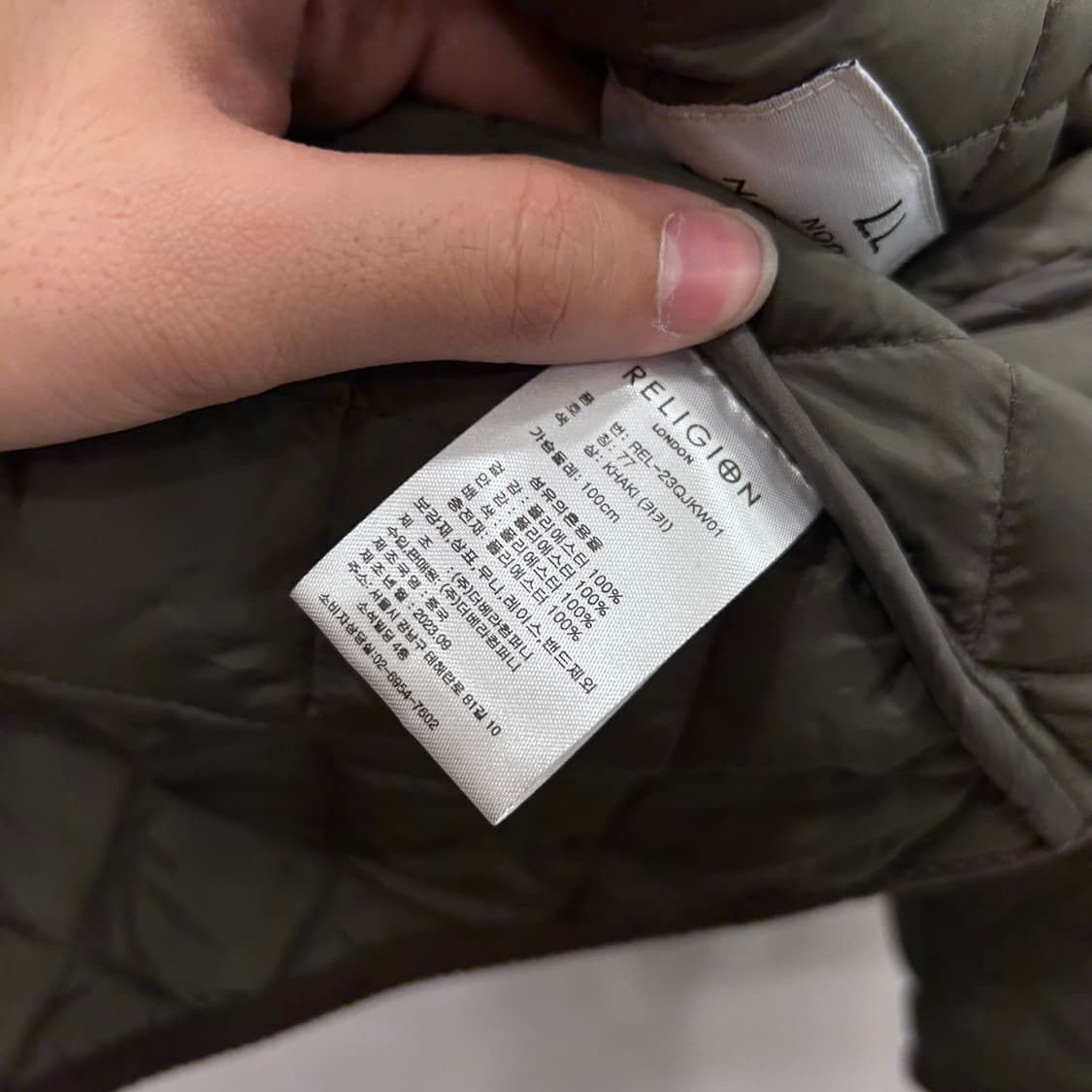 릴리전 런던 코듀로이 카라 퀼팅 누빔 자켓 상품이미지4
